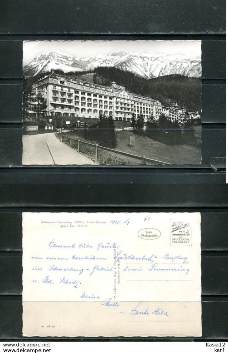 K18590)Ansichtskarte: Semmering, Hotel Panhaus - Semmering