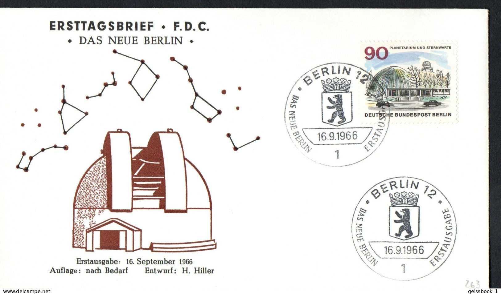 Berlin 1965: Mi.-Nr. 263  FDC Das Neue Berlin      (K001) - 1948-1970