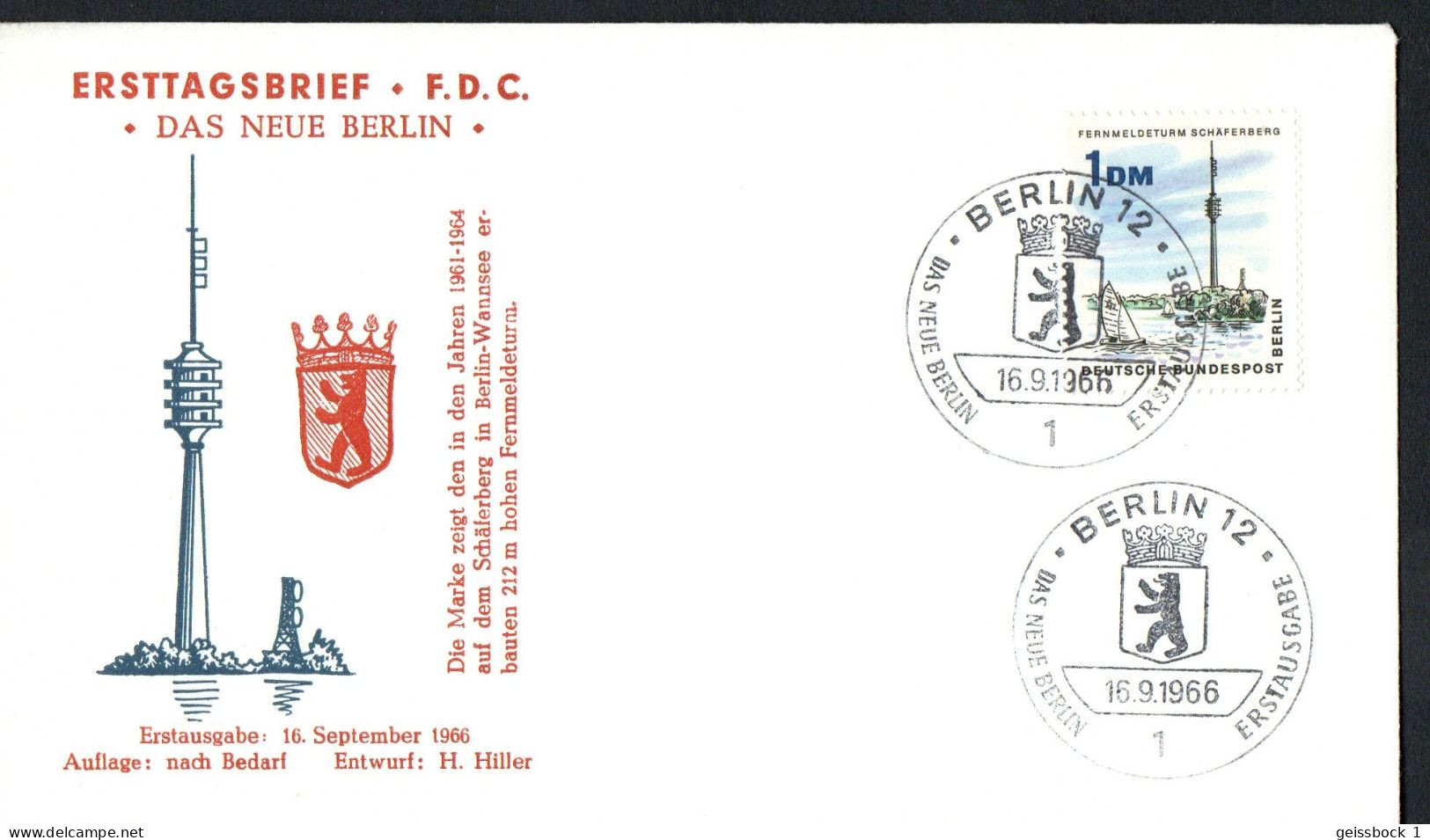 Berlin 1965: Mi.-Nr. 264  FDC Das Neue Berlin      (K001) - 1948-1970