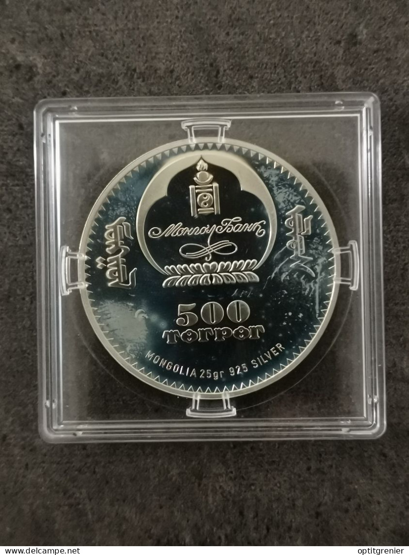 500 TOGROG TUGRIKS BE 2008 ARGENT 925 LE COLISEE COLOSSEUM 2500 EX. MONGOLIE / SILVER MONGOLIA - Mongolia