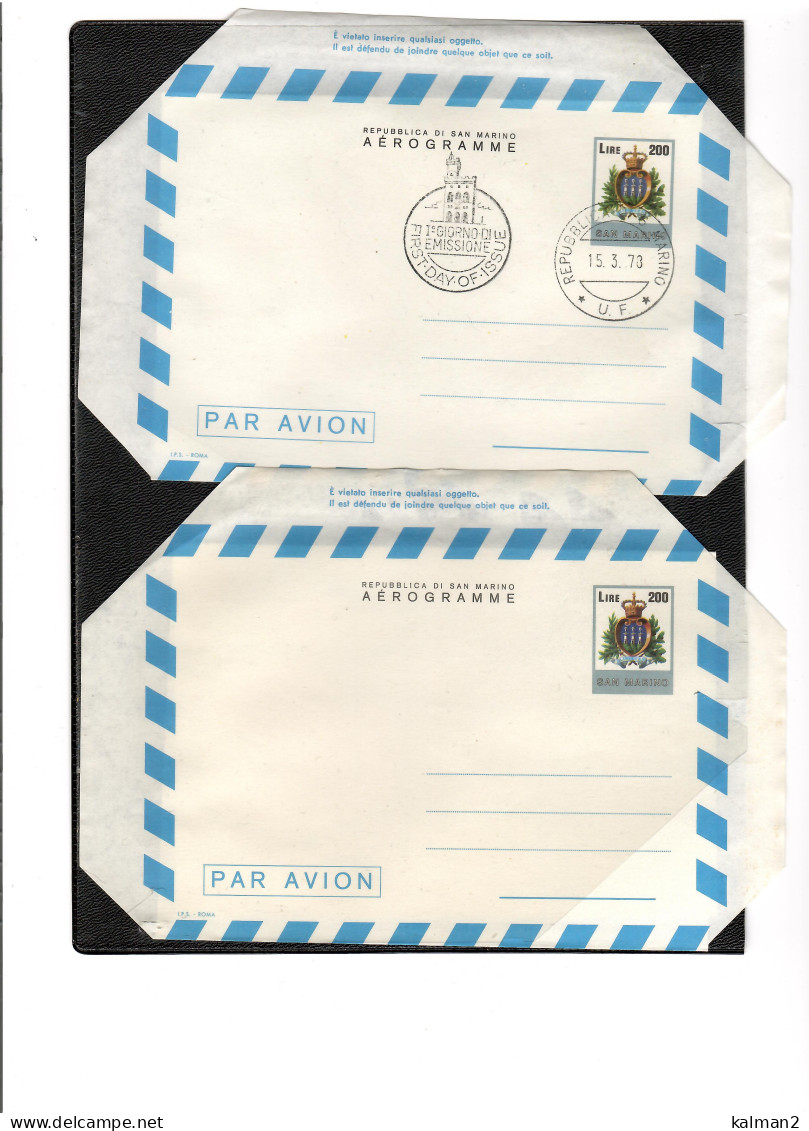 TEM19584  -  SAN MARINO  15.3.1978  /  AEROGRAMMA   " CAT.FILAGRANO A.10 -  FDC + NUOVO - Interi Postali