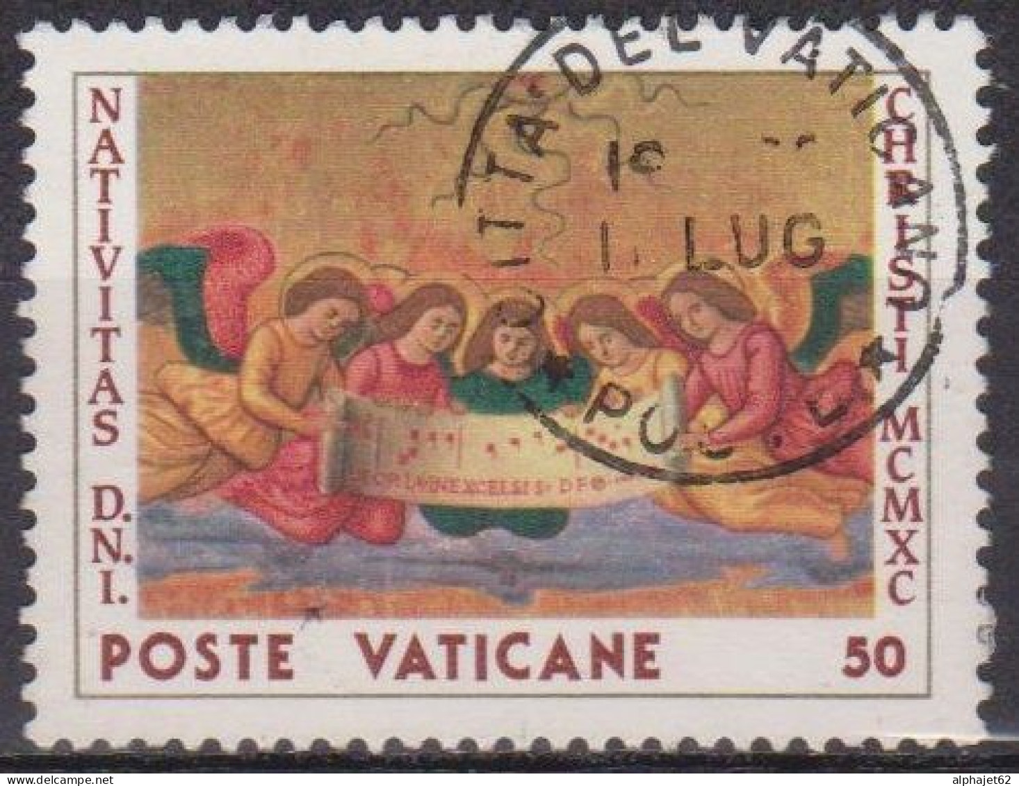 Art, Peinture - VATICAN - Sébastiano Mainardi: Chœur D'anges - N° 886 - 1990 - Used Stamps