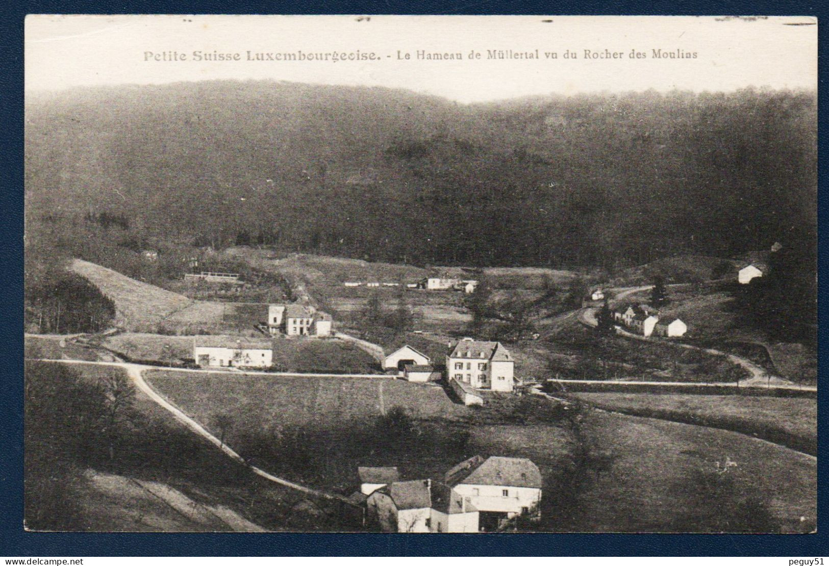 Luxembourg. Hameau De Mullerthal ( Waldbillig). Vue Prise Du Rocher Des Moulins - Müllerthal