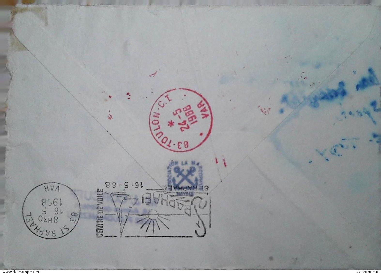 O 4  Lettre Attaque Courrier Postal 1988 - Lettres Accidentées