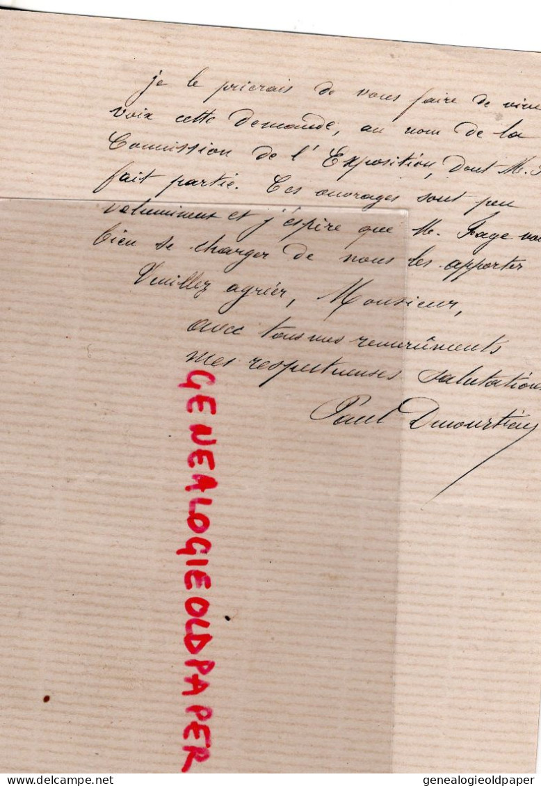 87- LIMOGES-RARE DOSSIER CARTON CONGRES SCIENTIFIQUE GAY LUSSAC MAI-JUIN 1886- MELON DE PRADOU SOCIETE LETTRES DE TULLE - Documenti Storici