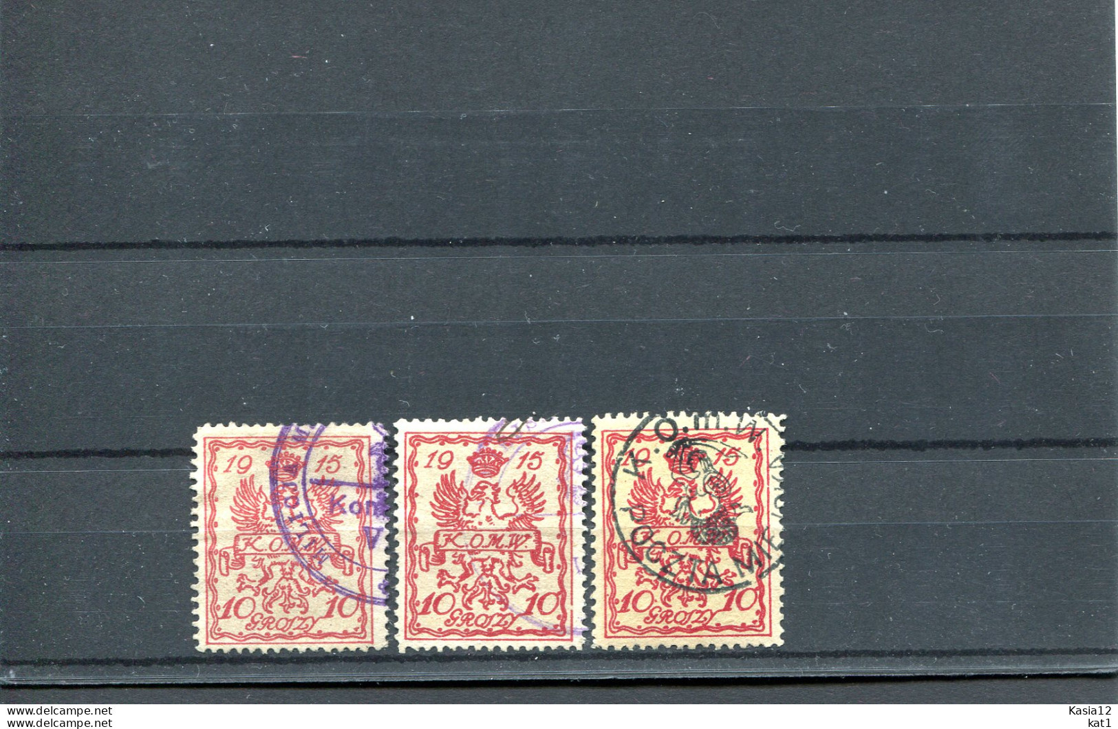 H3998)Polen Lokalausgabe Warschau 2 A - C Gest. - Used Stamps