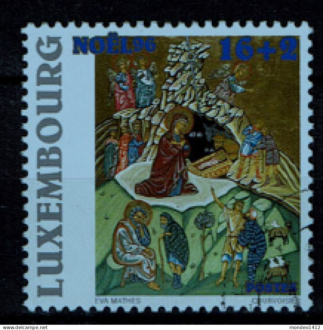 Luxembourg 1996 - YT 1358 - Merry Christmas, Nöel, Weihnachten - Used Stamps