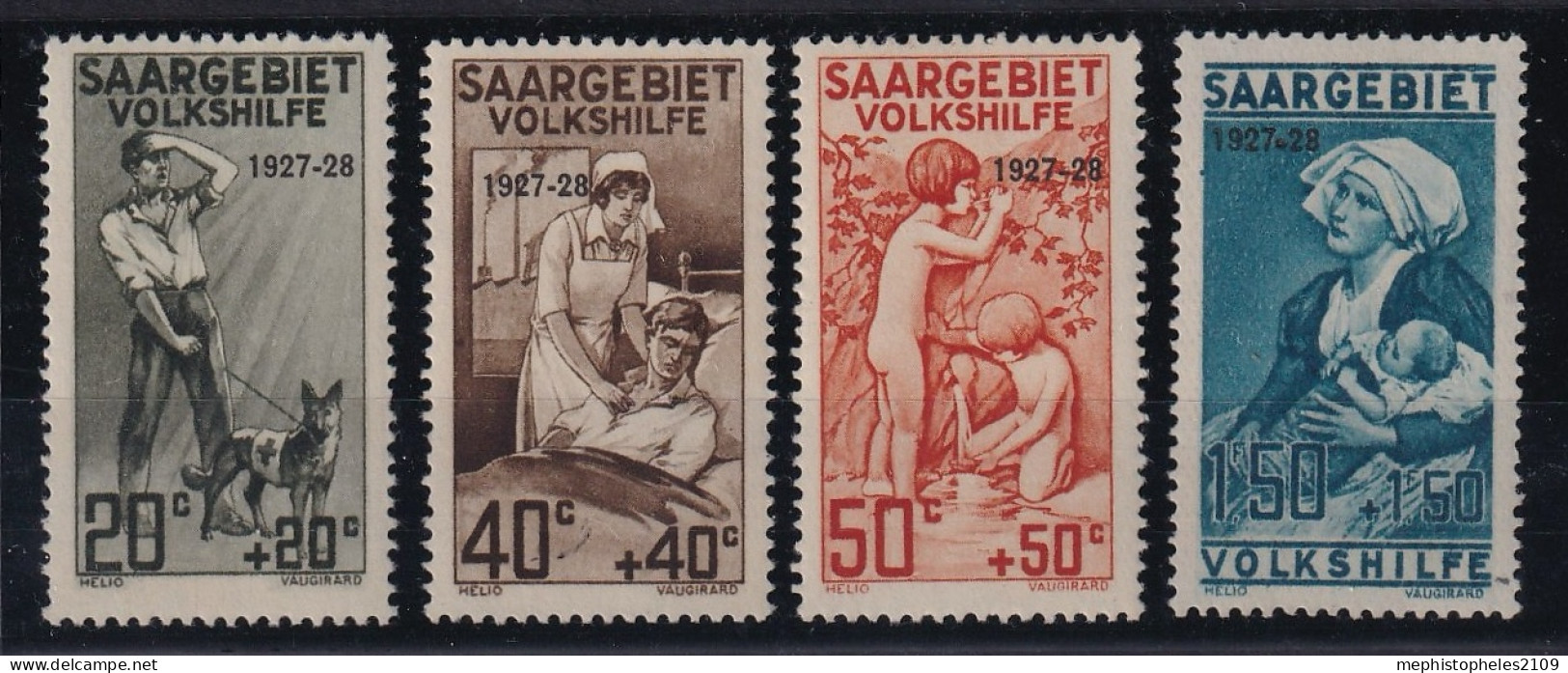 SAARGEBIET 1926 - MNH - Mi 104-107 - Oblitérés