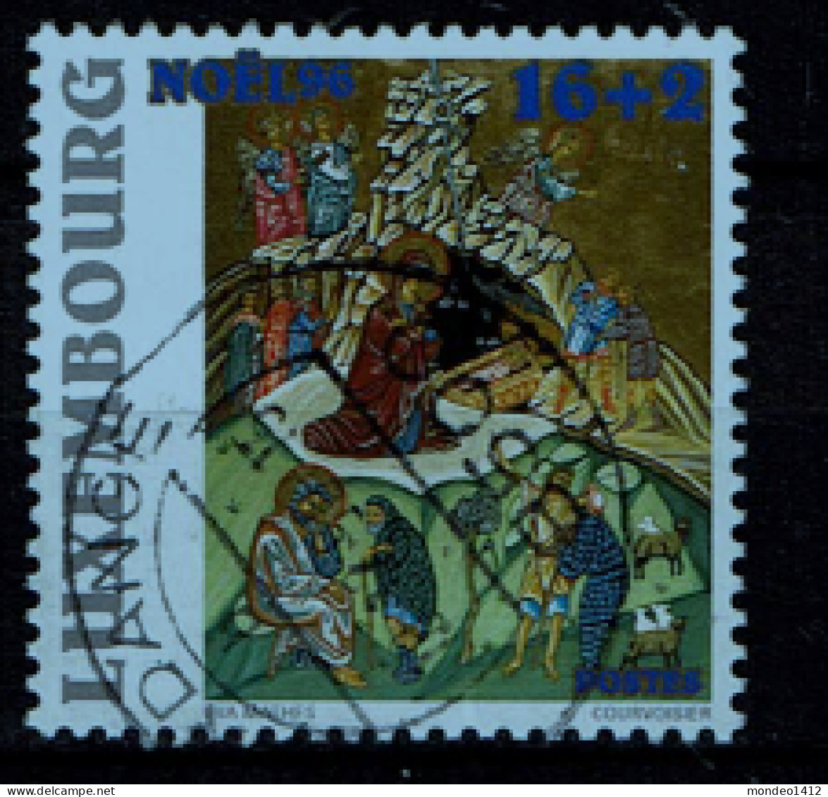 Luxembourg 1996 - YT 1358 - Merry Christmas, Nöel, Weihnachten - Used Stamps