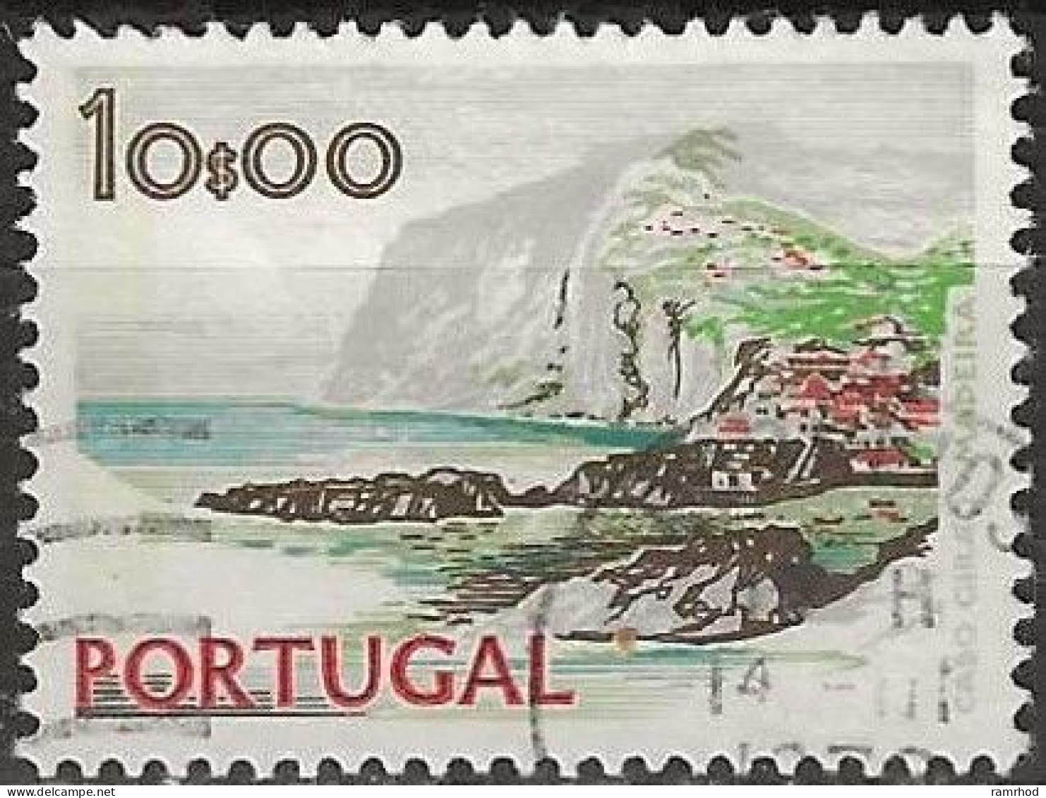 PORTUGAL 1972 Buildings And Views - 10e. Cape Girao, Madeira FU - Used Stamps