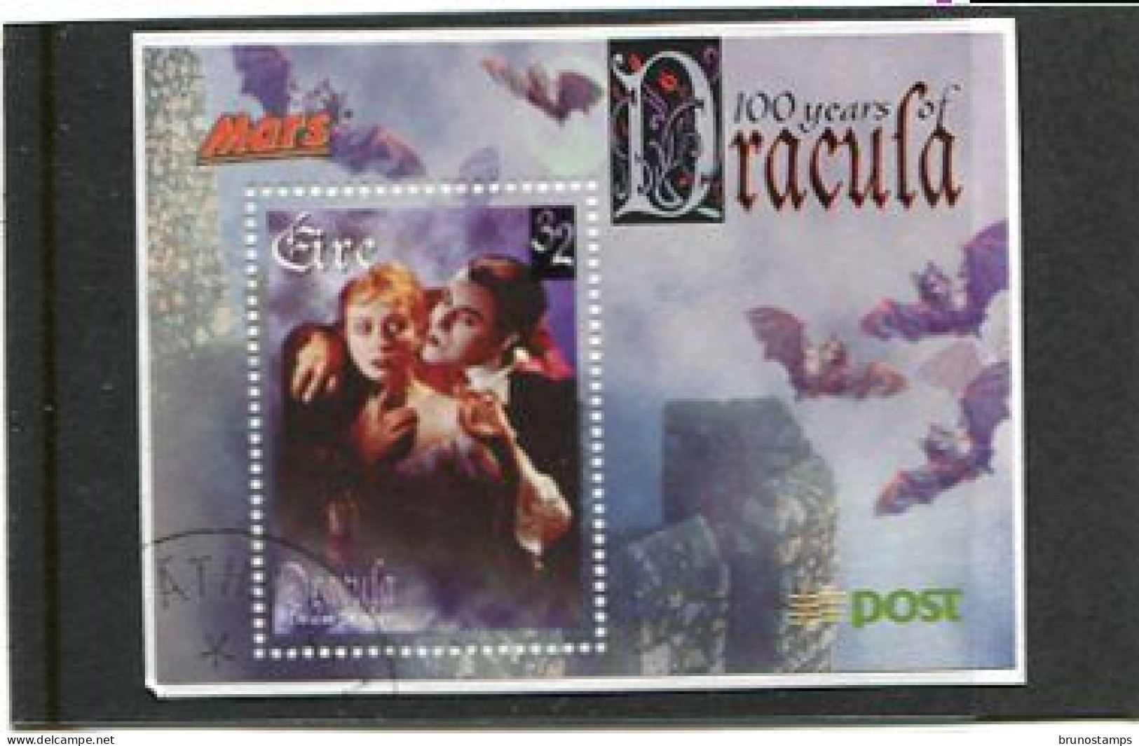 IRELAND/EIRE - 1997  DRACULA  MARS  MS  FINE USED - Blocs-feuillets