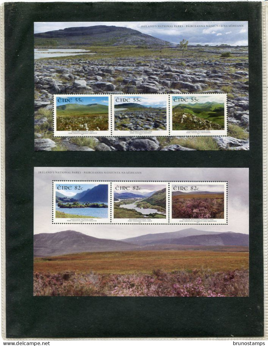 IRELAND/EIRE - 2011  NATIONAL PARKS  2 MS   MINT NH - Blocks & Sheetlets