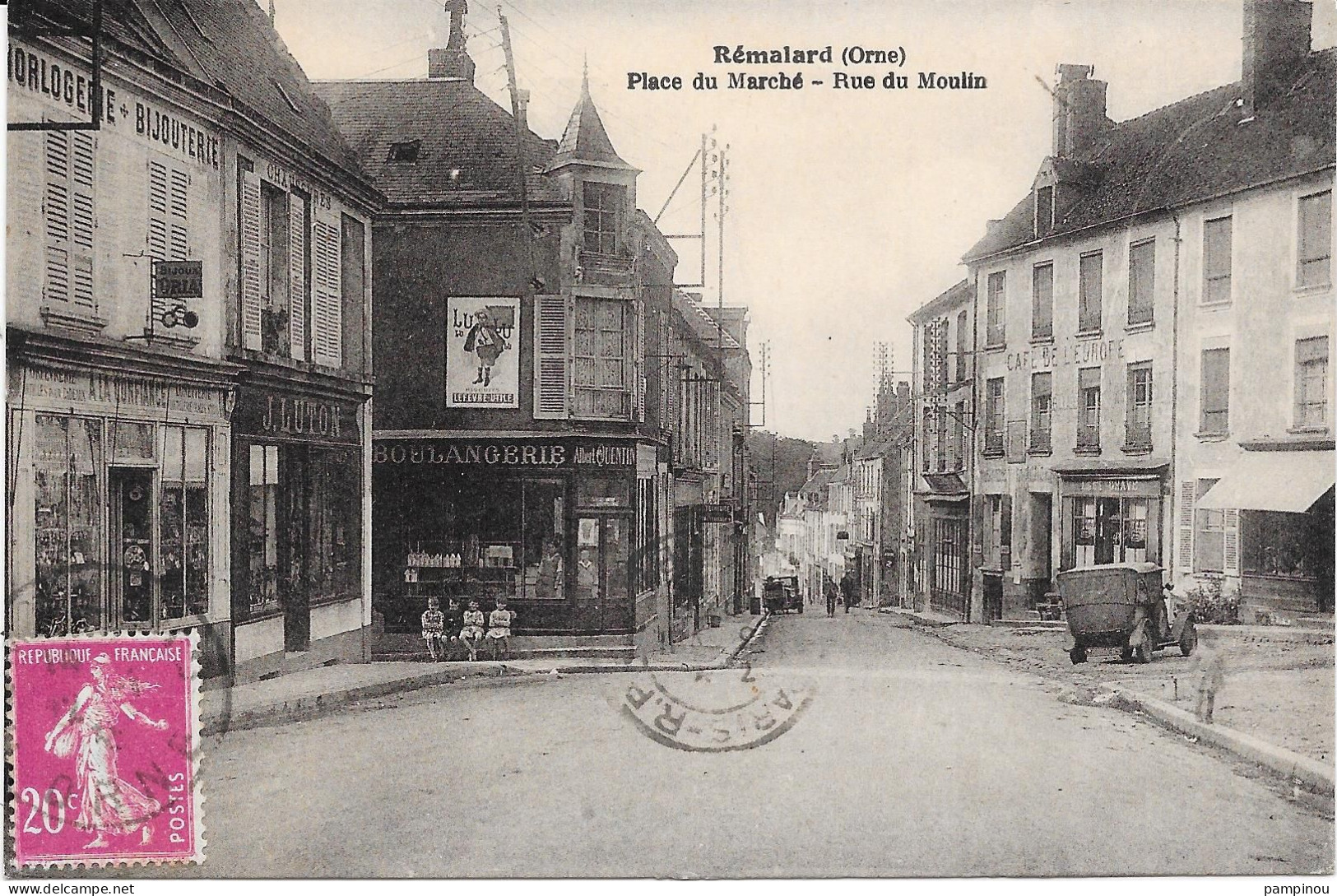 61 REMALARD - Place Du Marché - Rue Du Moulin - Remalard
