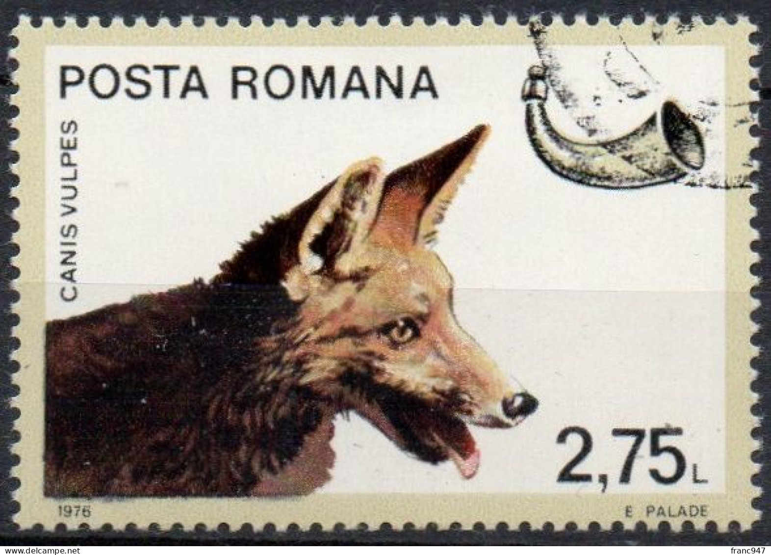 ROMANIA, 1976 Red Fox (Vulpes Vulpes) USATO CTO - Gebraucht