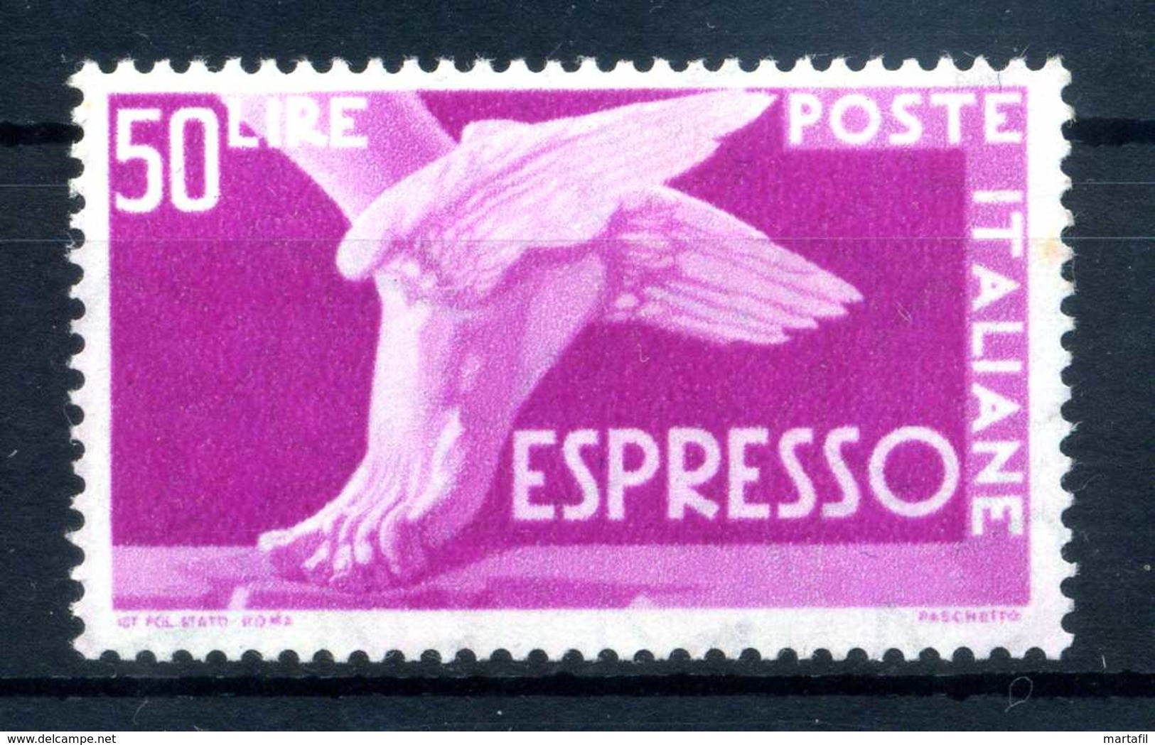 1955-56 Repubblica Italia ESPRESSO 50 LIRE STELLE N.33 MNH ** - Express/pneumatic Mail