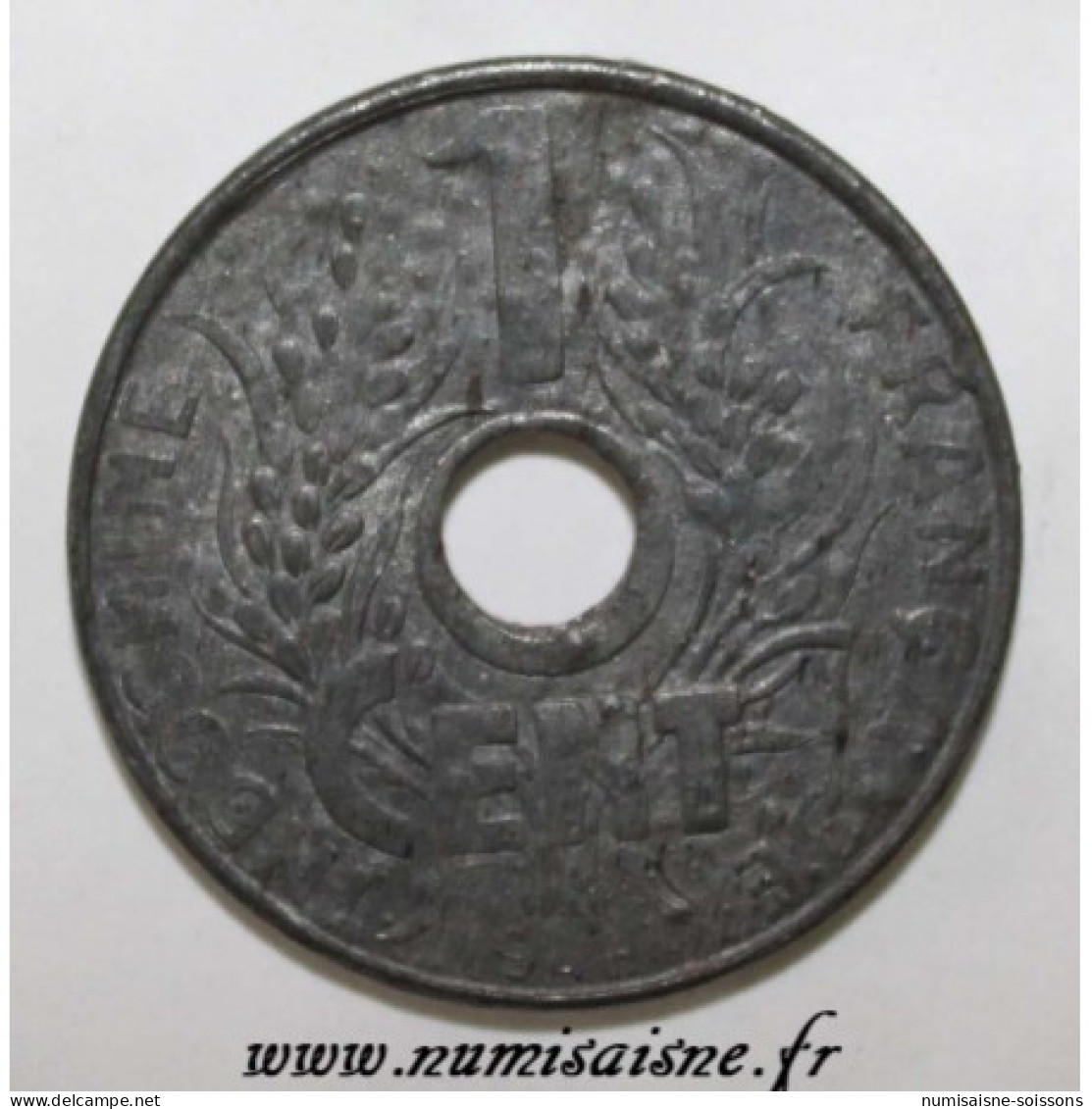 INDOCHINE - KM 24.3 - 1 CENT 1941 - TB+ - Altri & Non Classificati