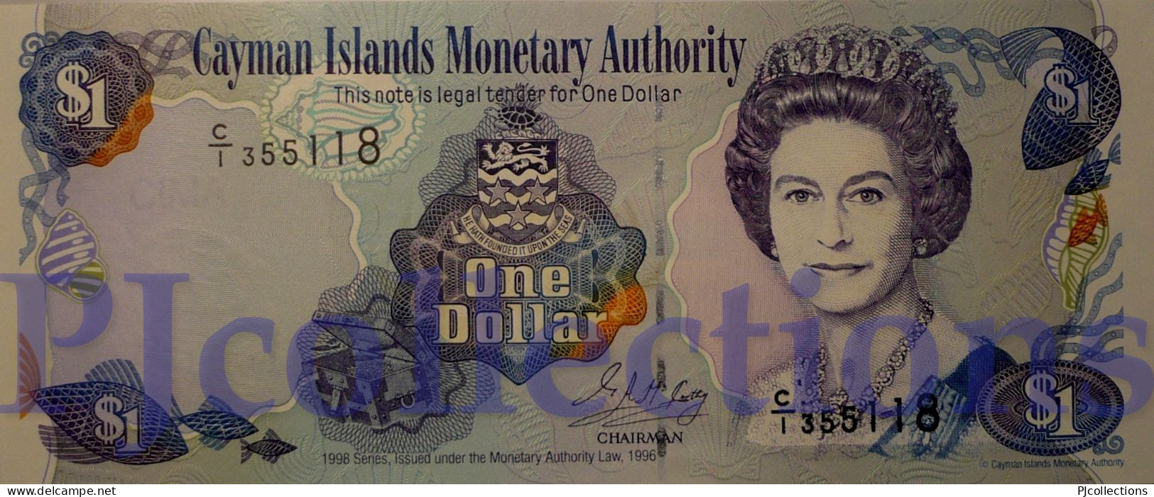 CAYMAN ISLANDS 1 DOLLAR 1998 PICK 21a UNC - Kaimaninseln