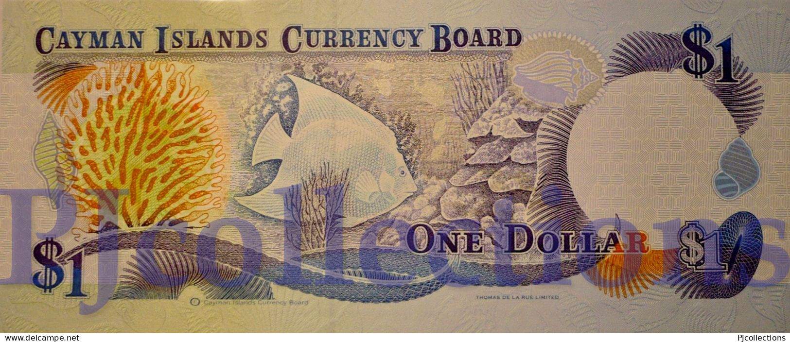 CAYMAN ISLANDS 1 DOLLAR 1996 PICK 16b UNC LOW SEIAL NUMBER "000345" - Kaaimaneilanden