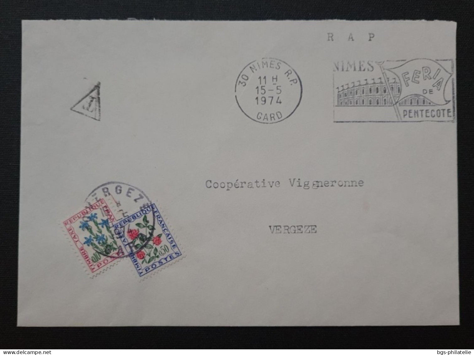 France Timbres Numéros 96 Et 101 Sur Enveloppe. - 1960-.... Gebraucht