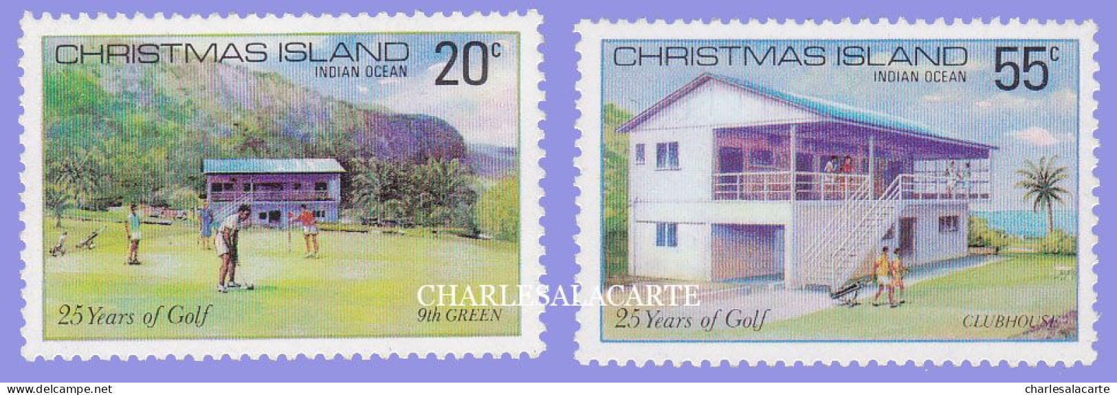 CHRISTMAS ISLAND 1980  GOLF CLUB  SG 120-121  U.M. - Christmas Island