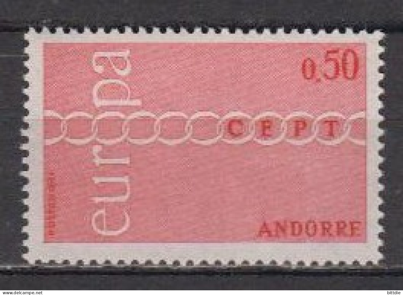 Europa/Cept , Fr. Andorra 232 , Xx  (U 6153) - 1971