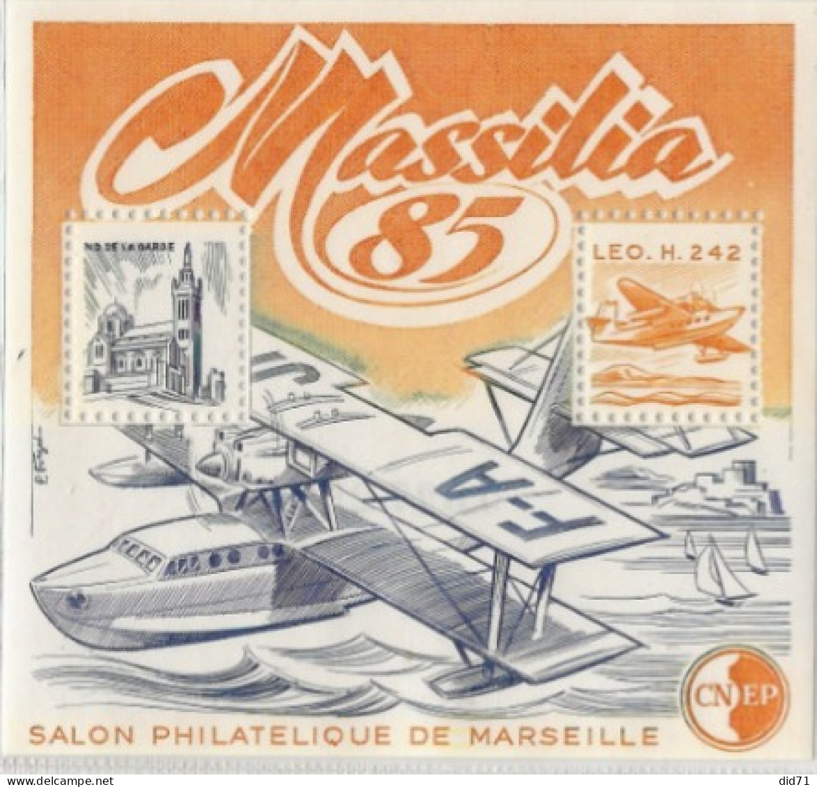 Feuillet Souvenir C.N.E.P - MASSILIA 85 - - CNEP