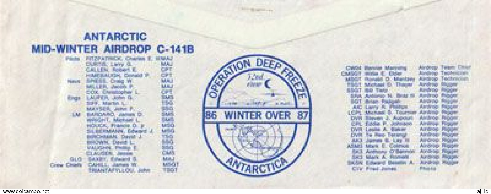 USA. Antarctic Mid-Winter Air Drop To Mc Murdo Station & Scott Base 1987.Avion USAF C-141B/Starlifter & KC-10 Extender - Midwinter