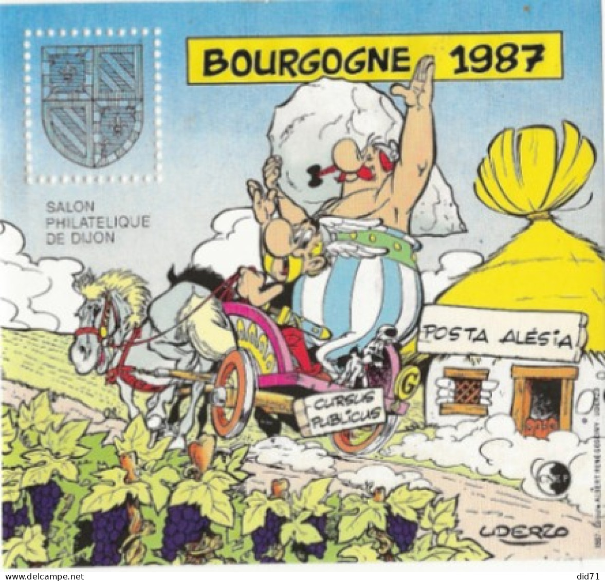 Feuillet Souvenir C.N.E.P - BOURGOGNE 1987 - - CNEP