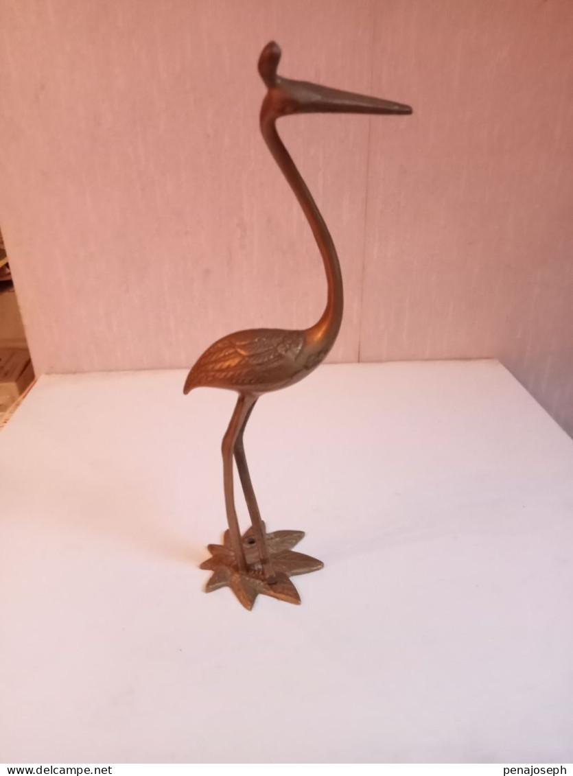 Statuette Oiseaux Hauteur 20 Cm Laiton - Jugendstil / Art Déco