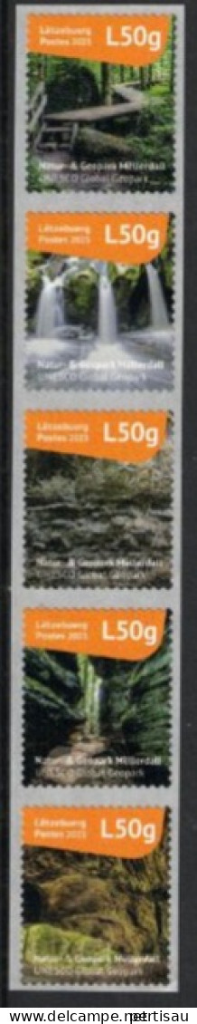 Natur -Geopark Unesco Genummerde Strip 2023 - Unused Stamps