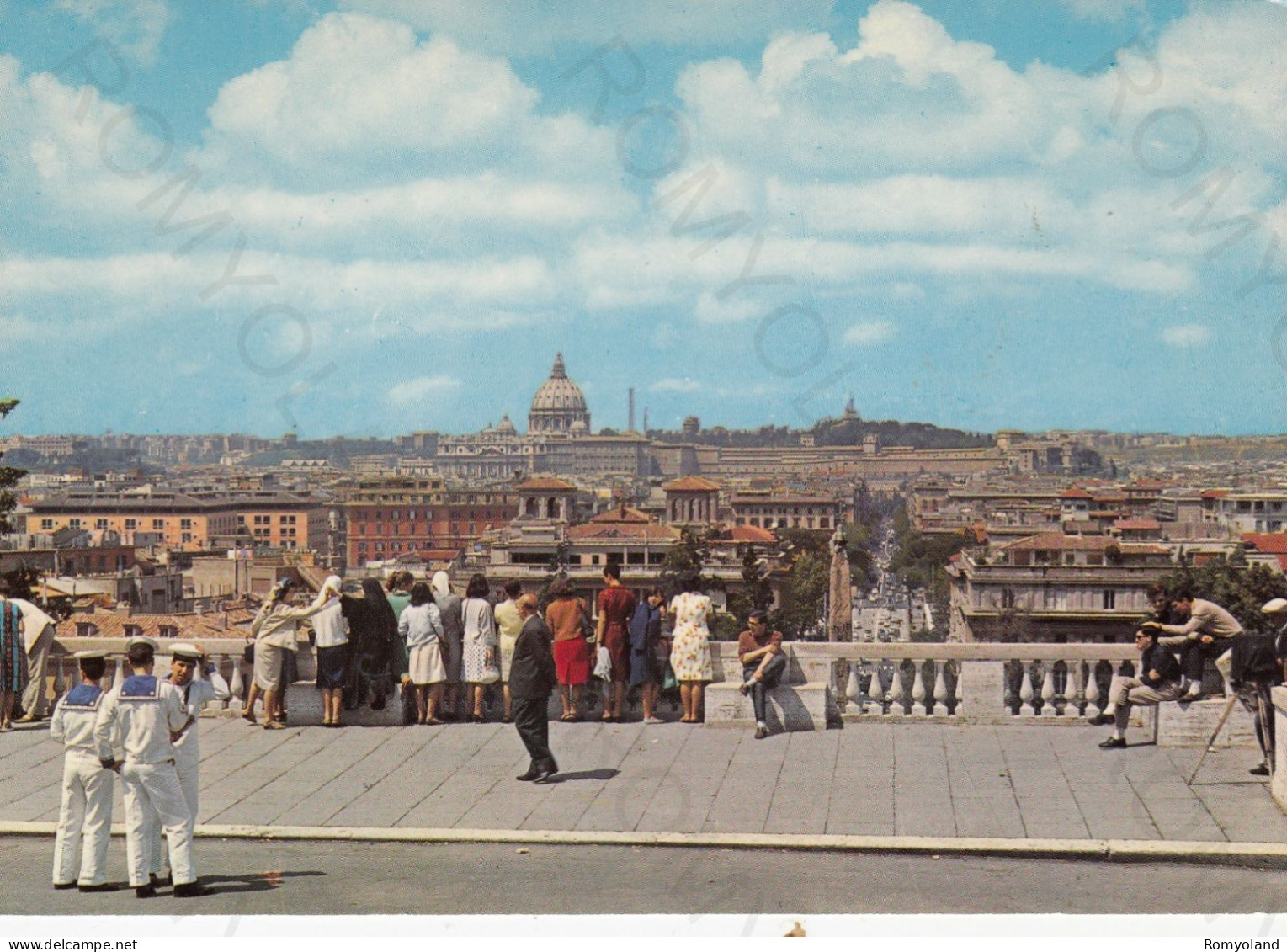 CARTOLINA  ROMA,LAZIO-PANORAMA DAL PINCIO-STORIA,MEMORIA,CULTURA,RELIGIONE,IMPERO ROMANO,BELLA ITALIA,NON VIAGGIATA - Viste Panoramiche, Panorama