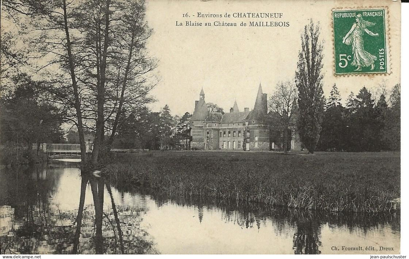 28 -  Environs De Châteauneuf  - La Blaise Au Château De Maillebois  ** CPA ** - Châteauneuf