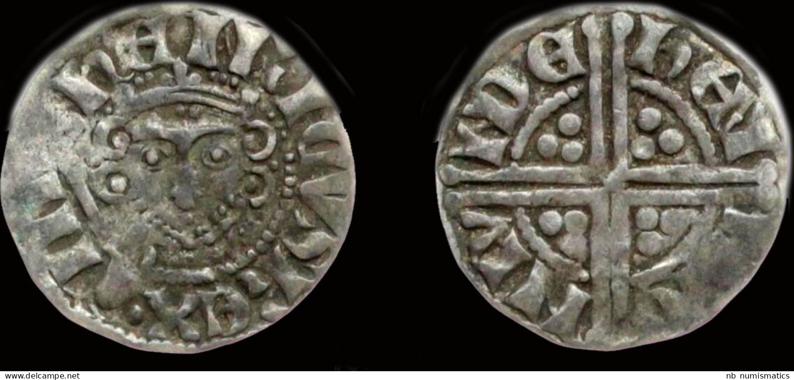 England Henry III "Long Cross" Penny, Class V, No Date - 1066-1485 : Late Middle-Age