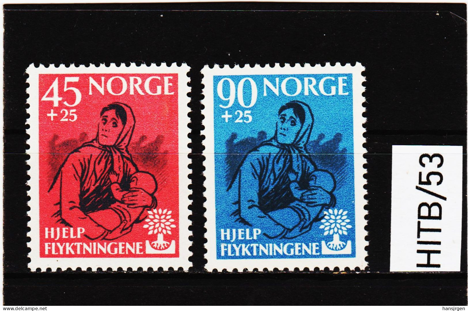 HITB/53 N O R W E G E N 1960 Michl  442/43 ** Postfrisch  ZÄHNUNG SIEHE ABBILDUNG - Unused Stamps