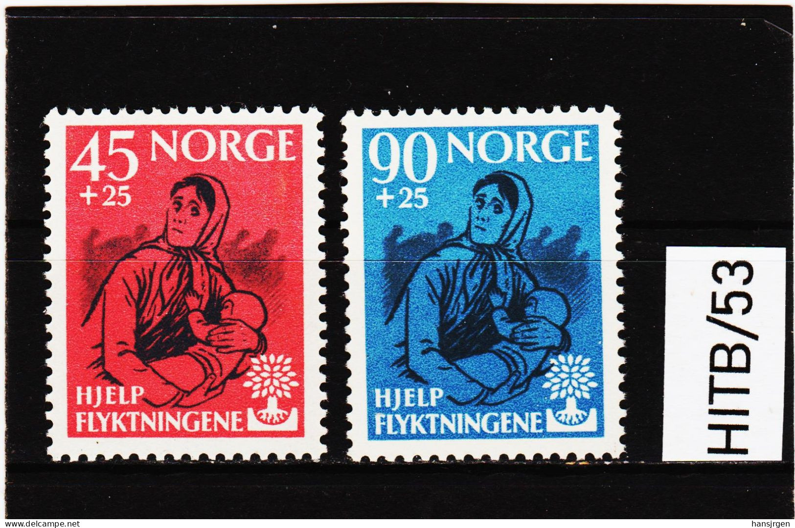 HITB/53 N O R W E G E N 1960 Michl  442/43 ** Postfrisch  ZÄHNUNG SIEHE ABBILDUNG - Neufs