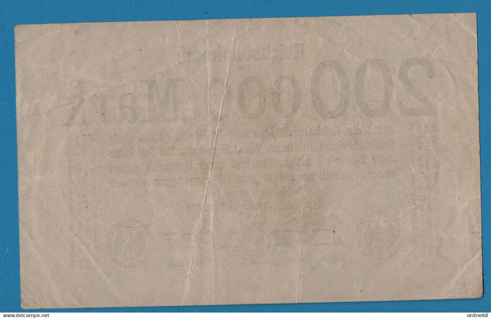 DEUTSCHES REICH  200.000 MARK 09.08.1923 # V8  P# 100 Reichsbank - Andere & Zonder Classificatie