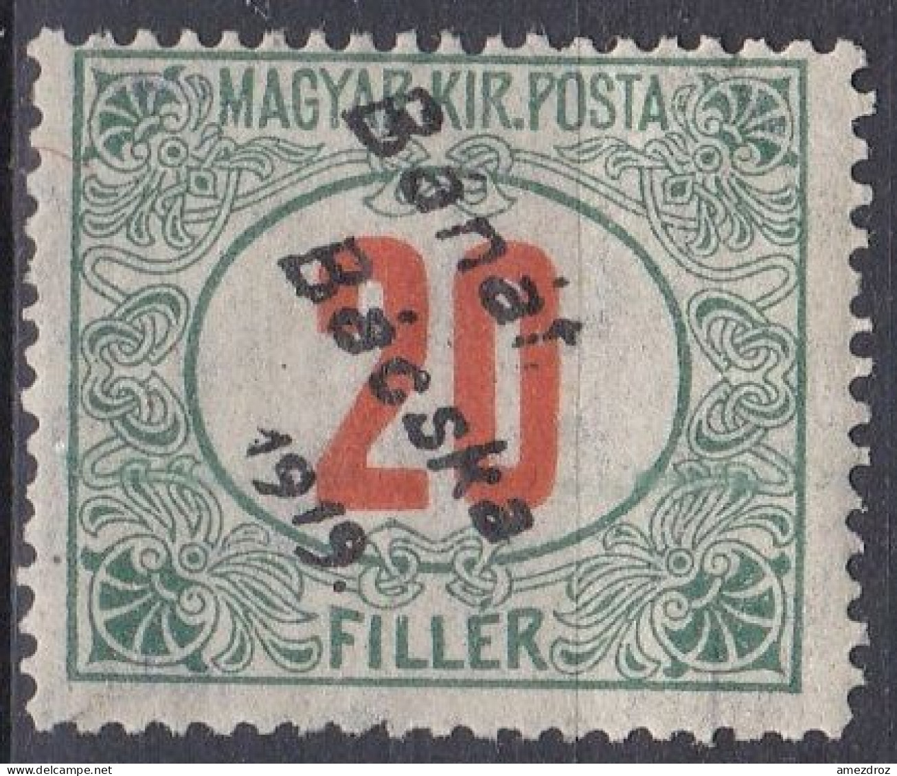 Hongrie Banat Bacska Taxe 1919 Mi 6   (J23) - Banat-Bacska