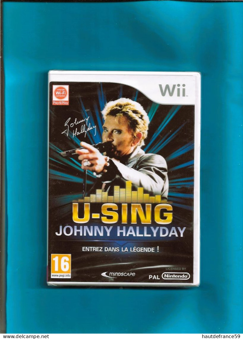 Exceptionnel Jeu Wii Neuf Non Déballé - JOHNNY HALLYDAY U-SING Avec 20 Chansons "clip" + 1 Chanson Offerte - Wii