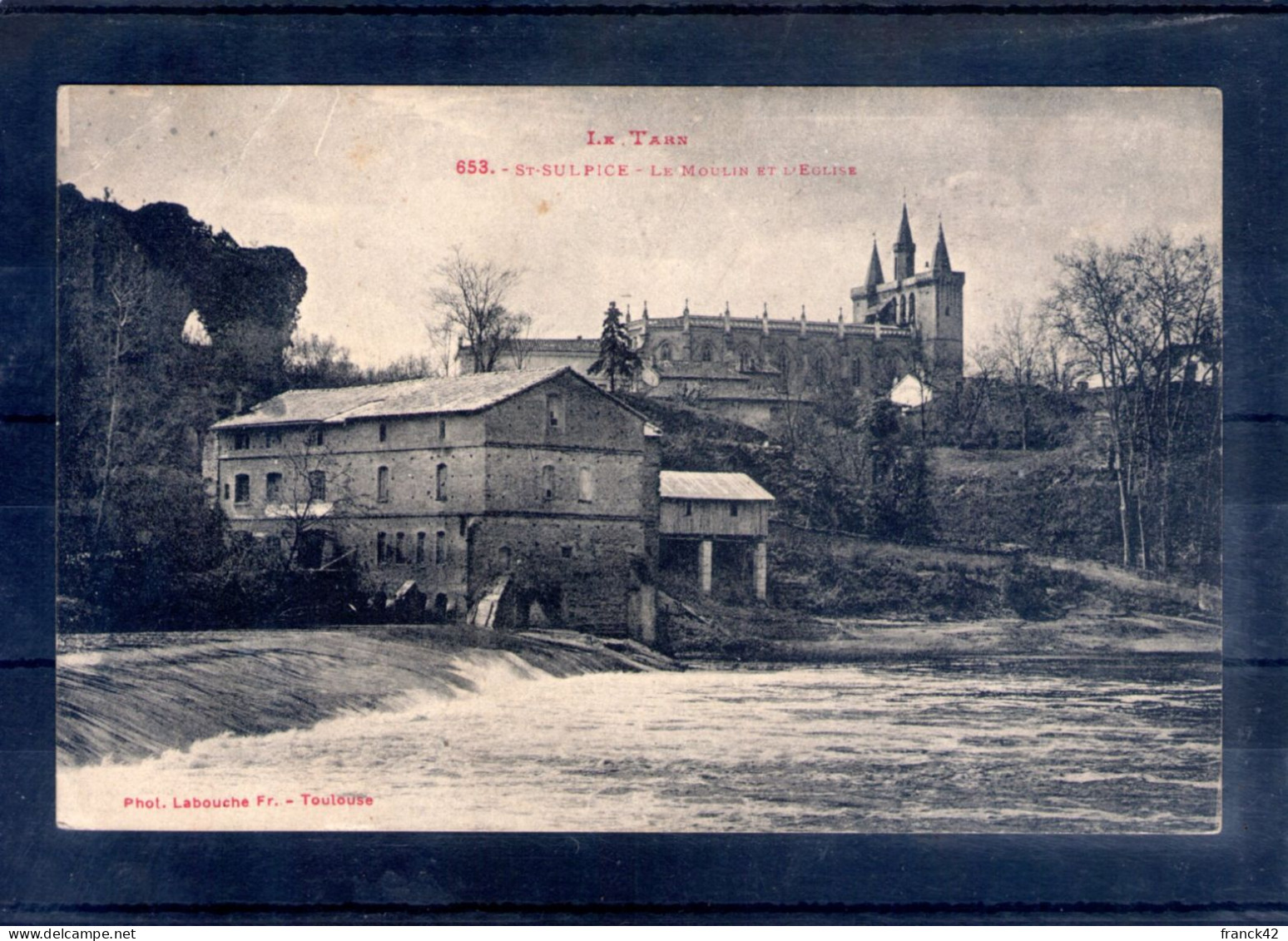 81. Saint Sulpice. Le Moulin Et L'église. Angle Haut Gauche Abimé - Saint Sulpice