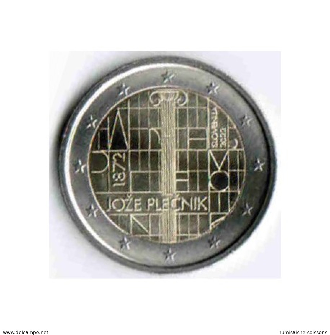 SLOVENIE - 2 EURO 2022 - 150 ANS DE LA NAISSANCE DE L'ARCHITECTE JOZE PLECNIK - SPL - Slovenië