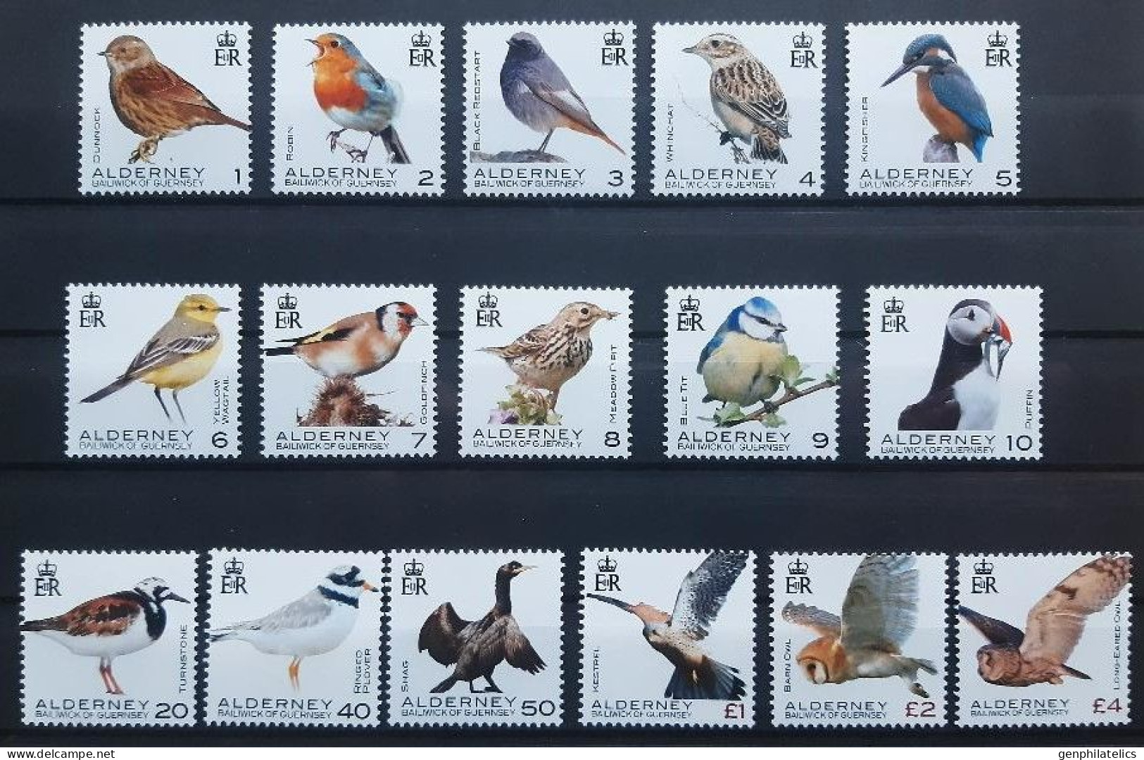 ALDERNEY 2020 FAUNA Definitives. Animals BIRDS - Fine Set MNH - Alderney