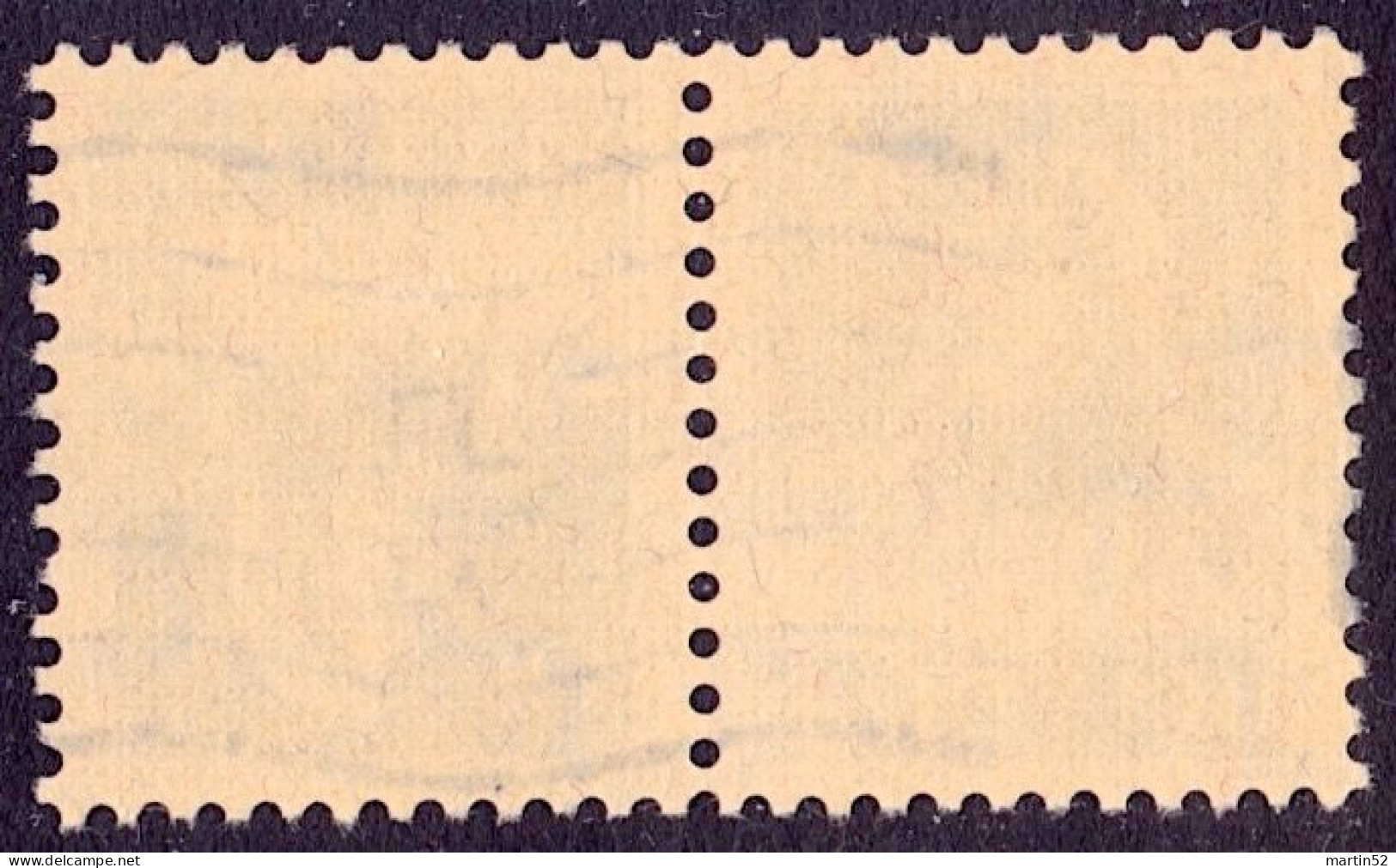 Schweiz Suisse 1930: Kehrdruck Tête-bèche "Tell" Zu K27z Mi K27z Grillé Mit Wellen-Stempel (Zumstein CHF 100.00) - Tête-bêche