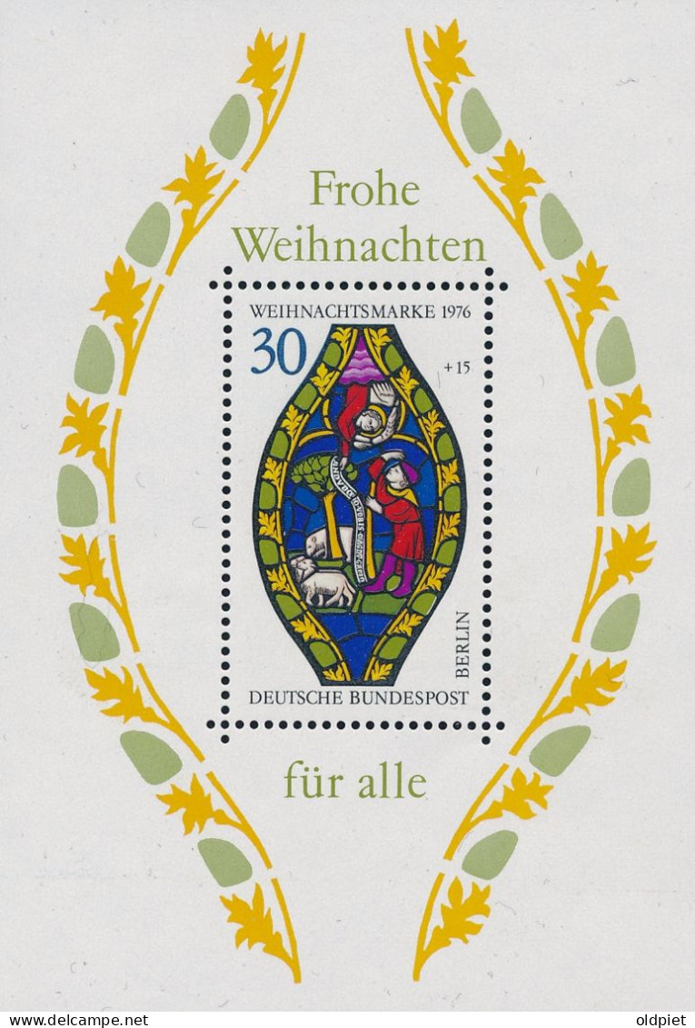 GERMANY Berlin West 197 Block 5 Souvenir Sheet MNH ** Postfrisch Weihnachten Christmas - Blocs