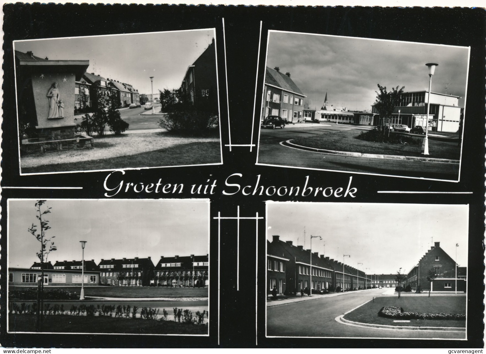 GROETEN UIT SCHOONBROEK   FOTOKAART    2 SCANS - Retie