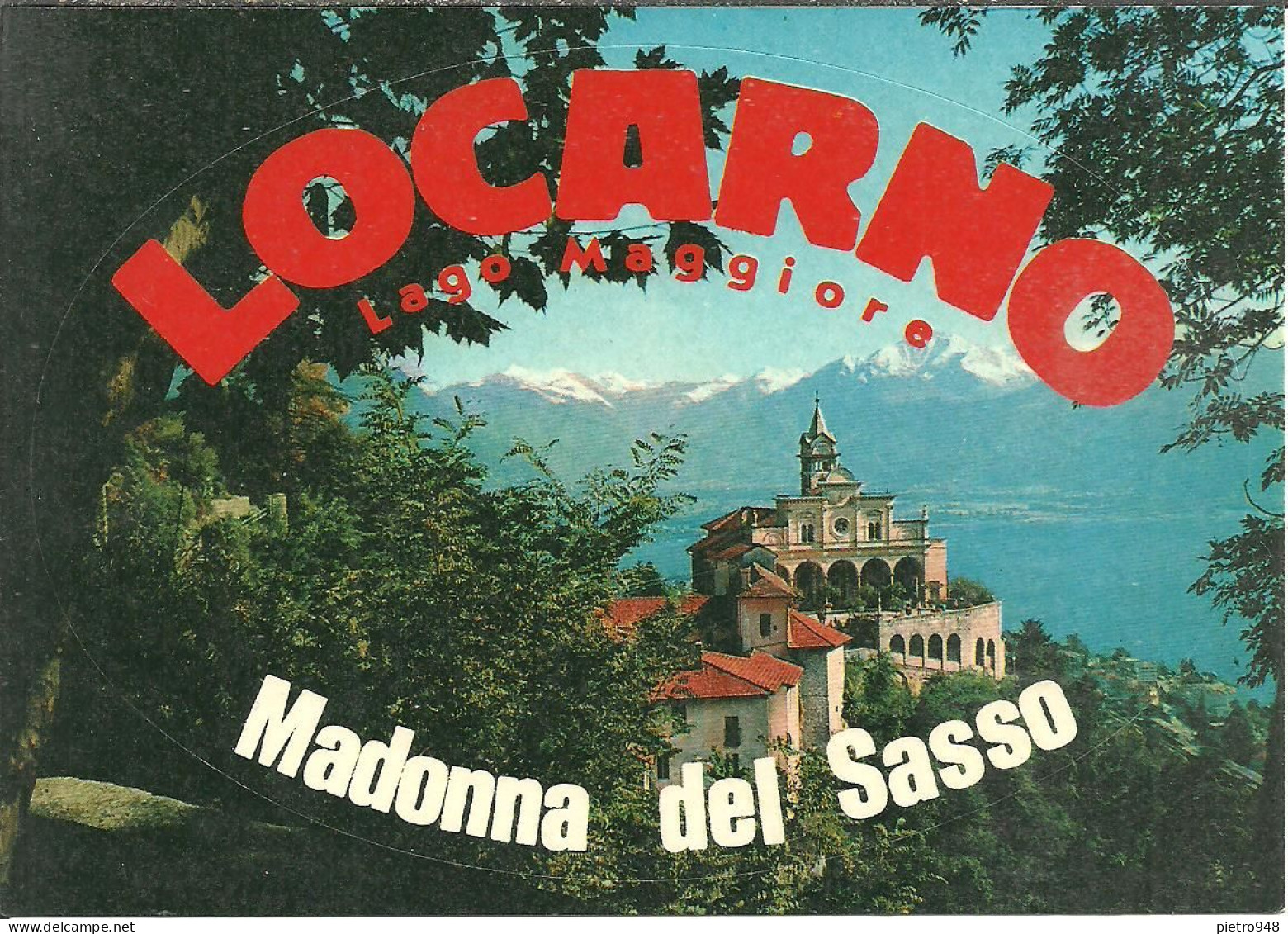 Locarno (Tessin, Svizzera) Orselina, Basilica Santuario Madonna Del Sasso, Panorama, Vue, View, Ansicht - Orselina