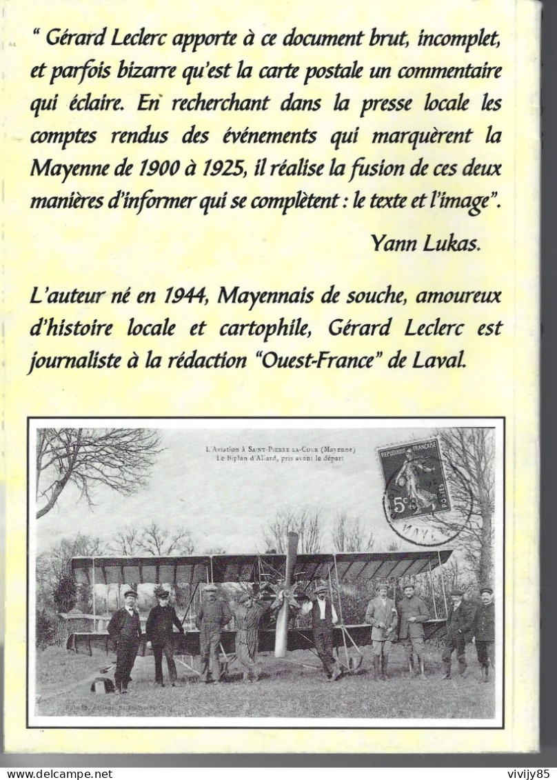 53 - Livre Illustré " 25 Ans D'actualité MAYENNAISE à Travers La Carte Postale " -LAVAL-CRAON-CHAT.GONTIER -ERNEE-MESLAY - Pays De Loire