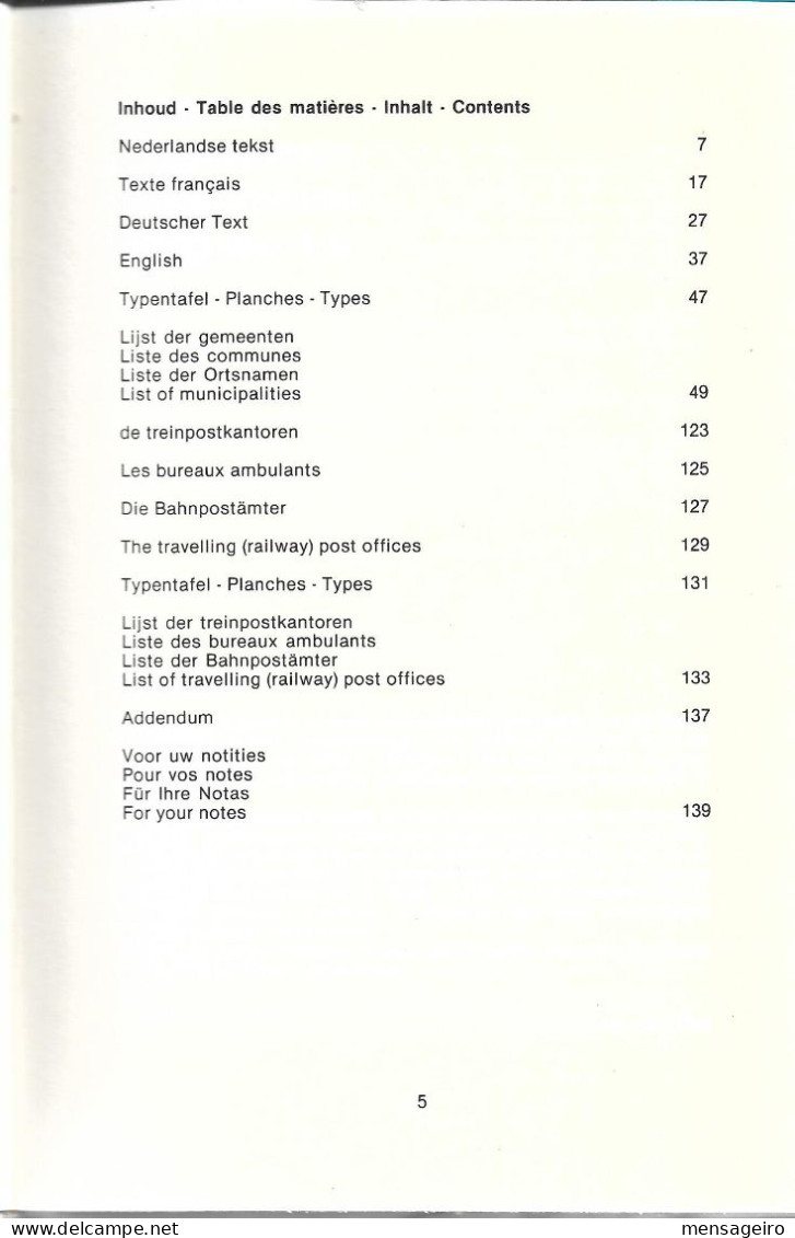 (LIV) – CATALOGUE DES OBLITERATIONS DE L'OCCUPATION ALLEMANDE EN BELGIQUE 1914-1918 – WILLY VAN RIET 1982 - Filatelia E Historia De Correos