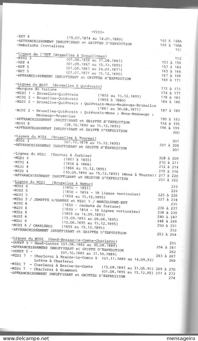 (LIV) – BUREAUX AMBULANTS DE BELGIQUE 1840-1988 – J DE BAST & H HERMAN - Philatelie Und Postgeschichte