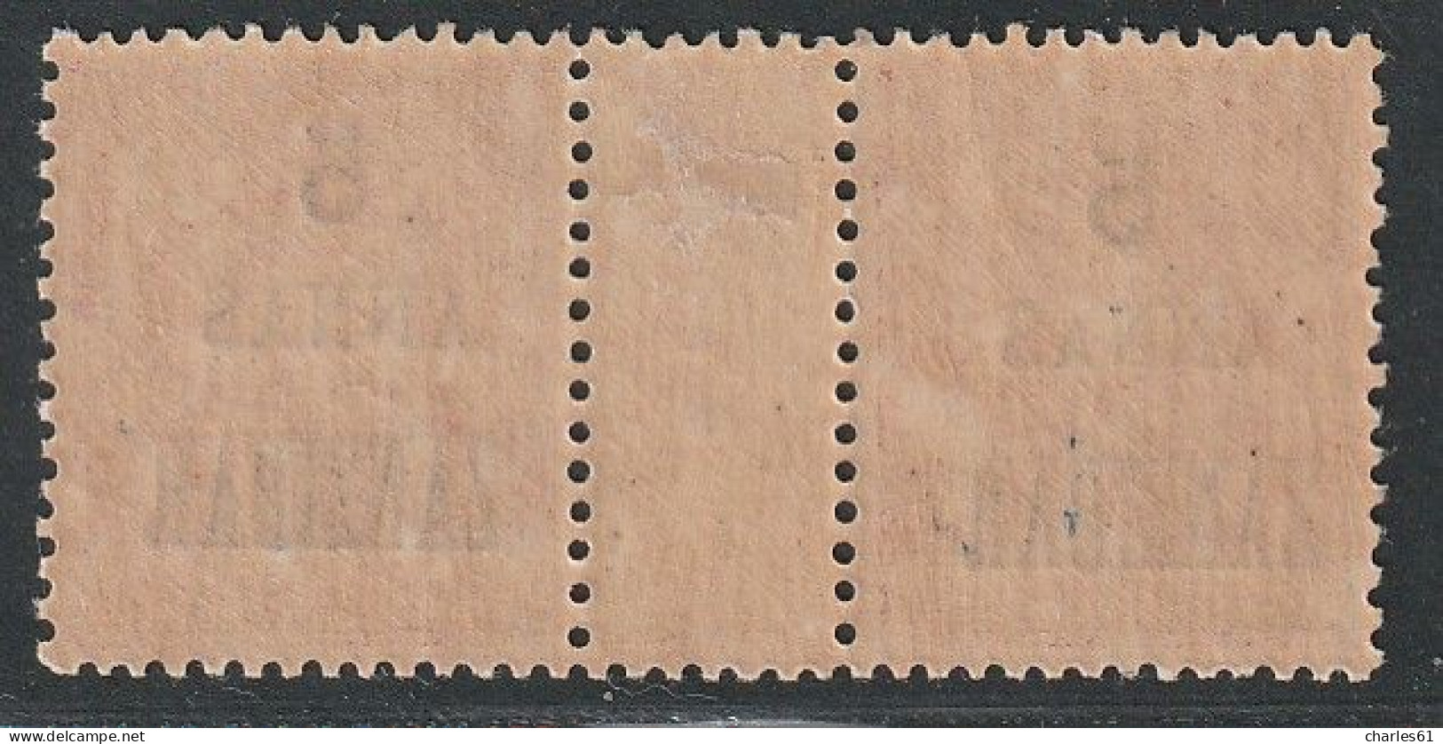 ZANZIBAR - MILLESIMES - N°28 * (1897) 5a Sur 50c Rose - Neufs