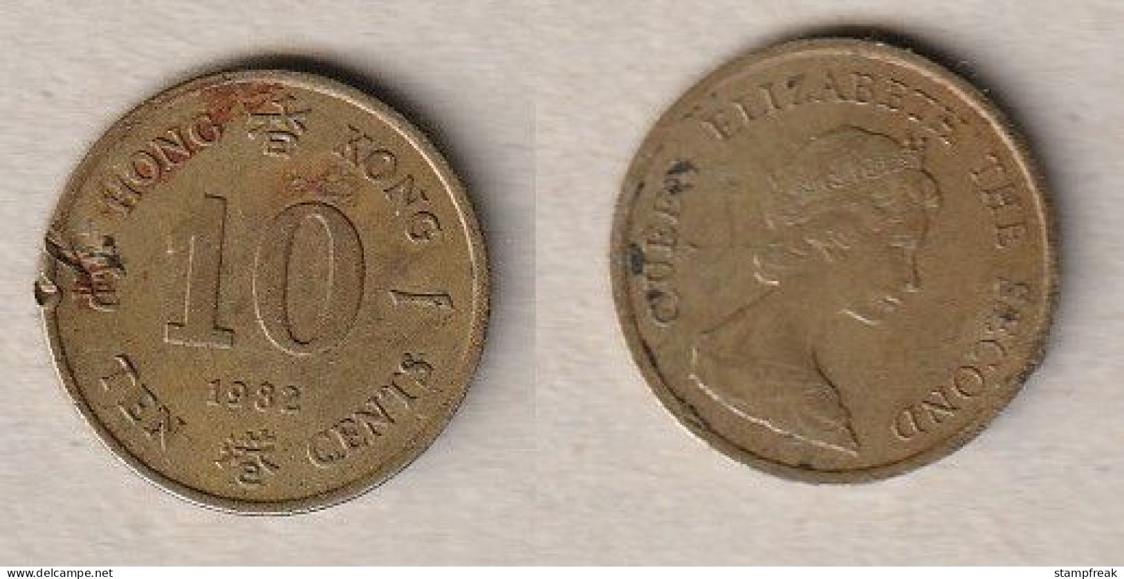 00808) Hongkong, 10 Cents 1982 - Hongkong